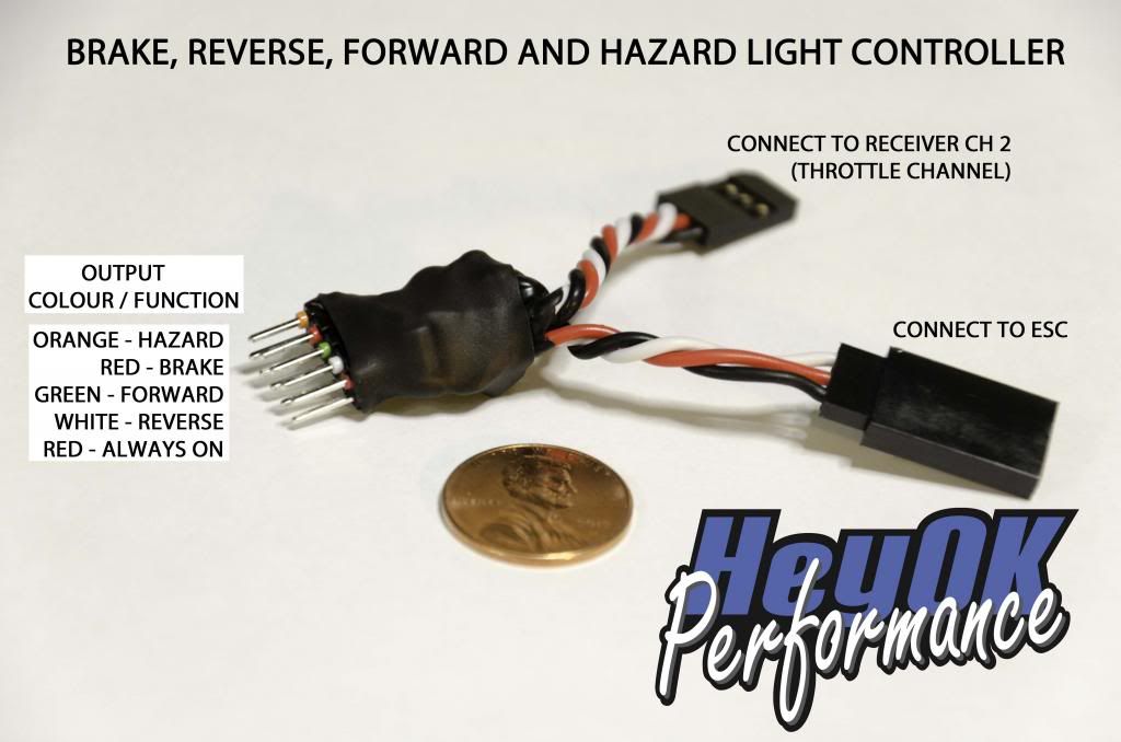Auto Hazard Lights with Brake, Reverse, Driving Light Controller